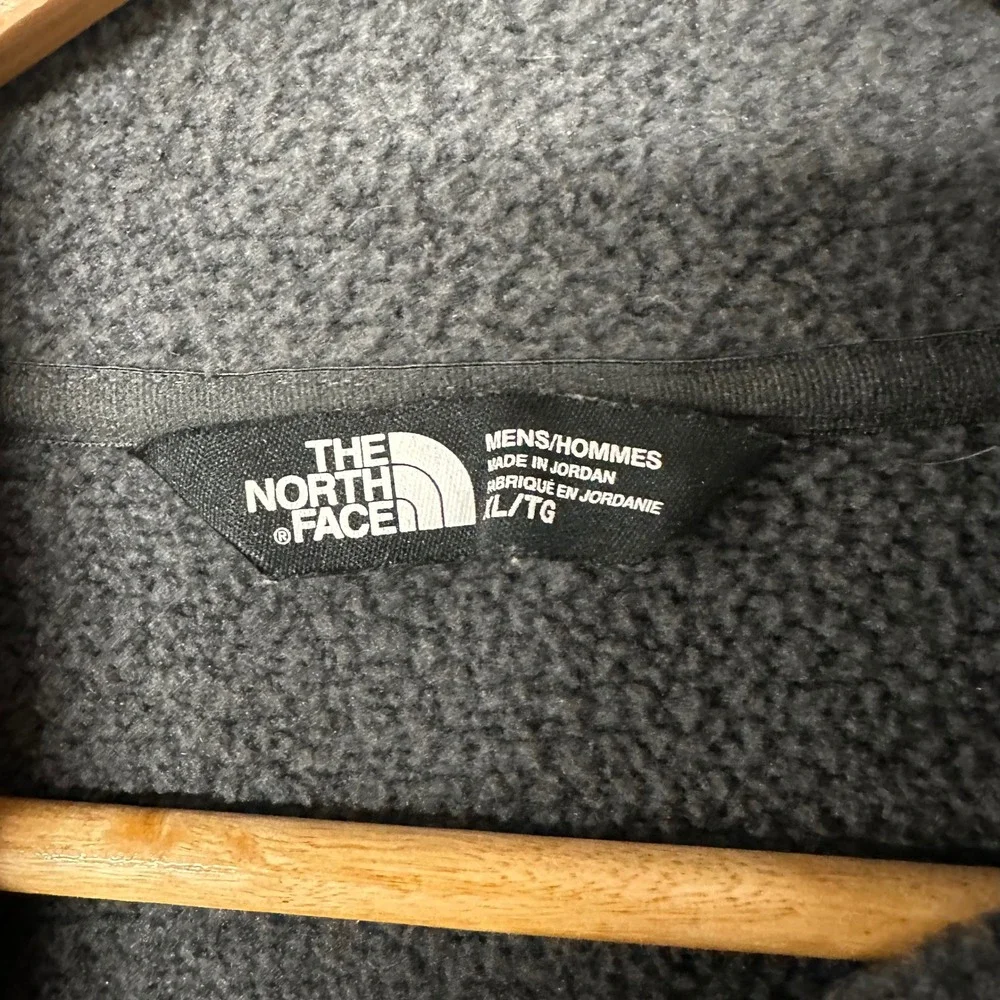 The North‎ Face Mens Gordon Lyons 1/4 Zip Fleece Pullover Grey XL Sweater Knit